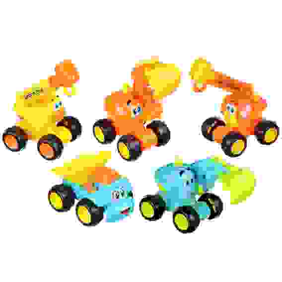 Машинка в виде спецтехники, инерция, трещотка, ABS, 12-14х8х8-11см, 3 дизайна ИГРОЛЕНД