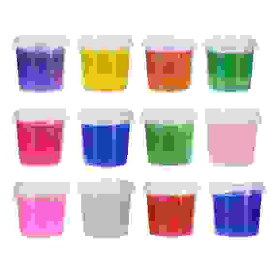 МегаЛизун с блестками, ведро 900г, полимер, 12х12х12 см, 12 цветов LASTIKS