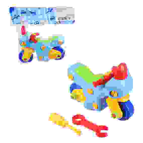 Игрушка-конструктор с инструментами, крупные детали, PP, 22х8х13,5/18см, 4 диз. МЕШОК ПОДАРКОВ