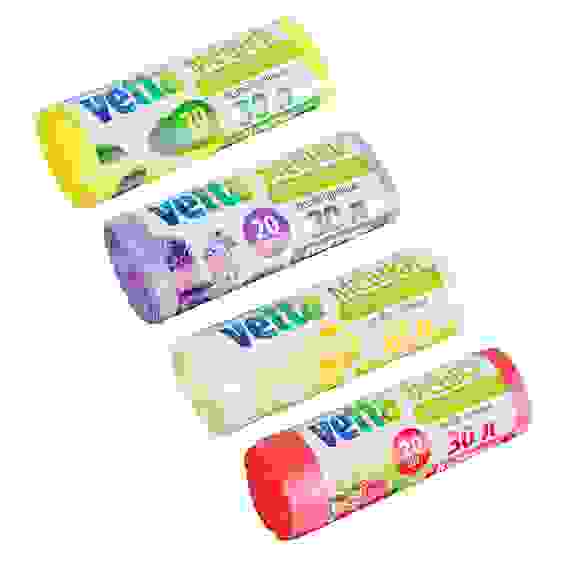 Мешки для мусора БИО 20шт, 30л, 9мкм, 4 ароматаVETTA