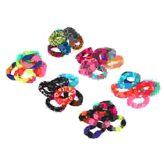 Набор резинок для волос 6шт, полиэстер, 4см, 6 дизайнов BERIOTTI