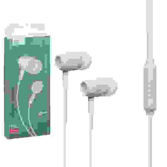 Наушники ISA S21 с микрофоном белые (гарантия 2 недели)