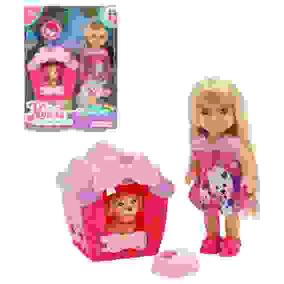 Кукла в виде малышки с питомцем, 11,5см, ABS, полиэстер, 12х16х6см, 2 дизайна ИГРОЛЕНД