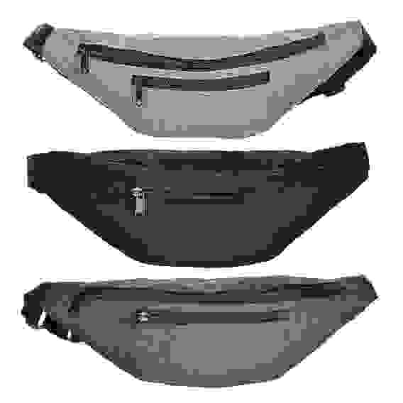 Сумка туристическая поясная (без логотипа), 3 цвета, 37х13 см, полиэстер ЧИНГИСХАН