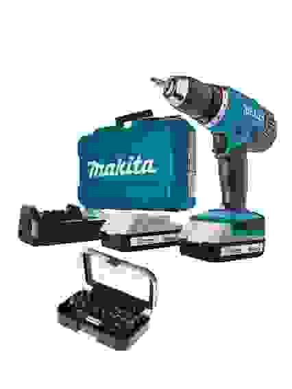 Дрель акк. MAKITA DF457DWEХ8 18В 1,5Ач Li-lon+набор D-30667