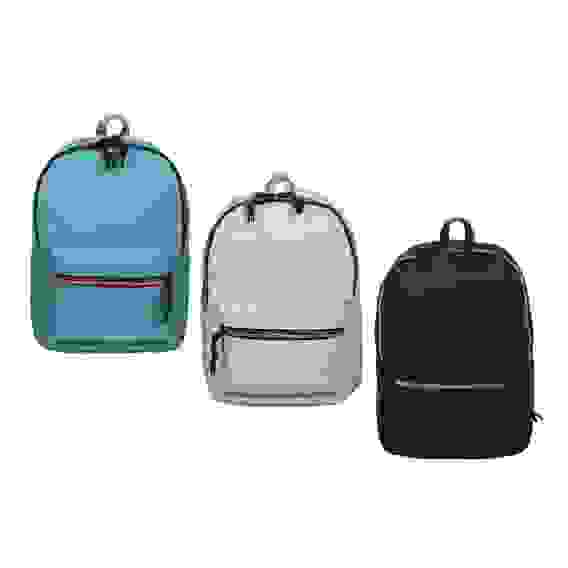 Рюкзак подростковый 40х30x17см, 1 отд., 3 карм., ПЭ под ткань, молния в форме латин.алфавита, 3 цв