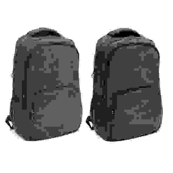 Рюкзак подростковый, 45x30x14см, 2 отд, 3 кармана, холст, отделка искусственной кожей, 2 цвета