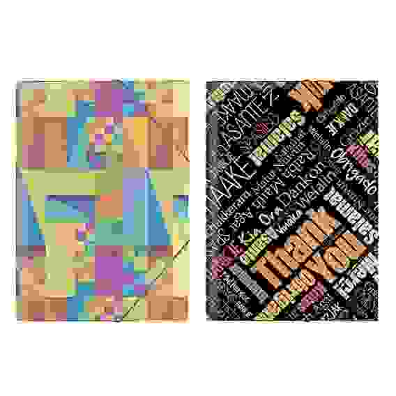 Папка на резинках A4, пластик с цв.печатью, 2 дизайна Erich Krause