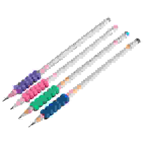 Карандаш чернографитный с ластиком, мягкий держатель, натуральный цвет корпуса, дерево, 120630