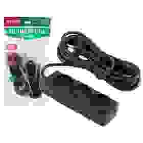 Удлинитель ENGY "Премиум" 10м/3роз. (ПВС 2х0,75) черный