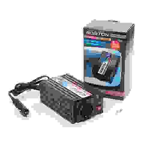 Автомобильный инвертор Robiton R200 DC/AC 12V-220V, 150W, с USB вых,евророзетка, 11459