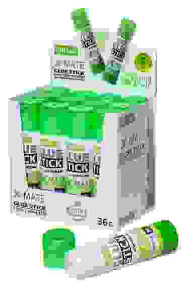 Клей-Карандаш Hatber X-Mate 36гр в картонной Дисплей-витрине