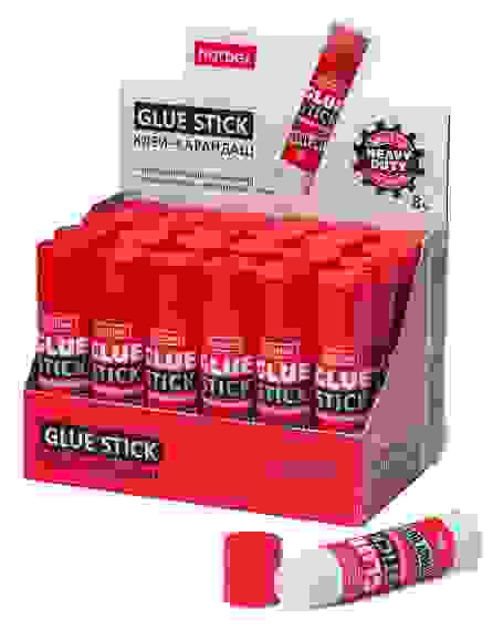 Клей-Карандаш Hatber 8гр в картонной Дисплей-витрине