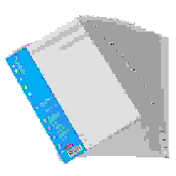 Набор Разделителей листов Пластик А4ф 20л Hatber Буквенный (от А до Я) в пленке