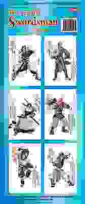 Наклейка 6шт лист 80х190мм серия -Легенды Рыцаря- Выпуск №1