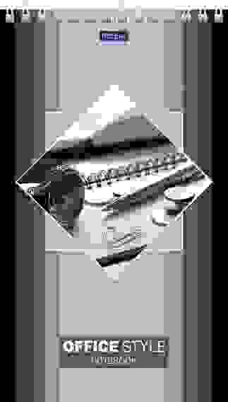 Блокнот 60л А5ф 120x200мм ЛИНИЯ 80 гр/кв.м на гребне жесткая подложка Пластиковая обложка серия -Офи