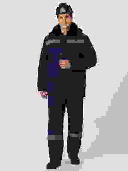 Костюм зимний &quot;Мастер&quot; п/к т-синий (тк Смесовая 210 )