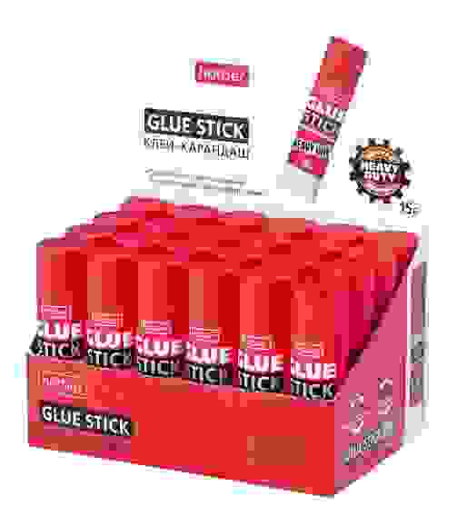 Клей-Карандаш Hatber X-Mate 15гр в картонной Дисплей-витрине