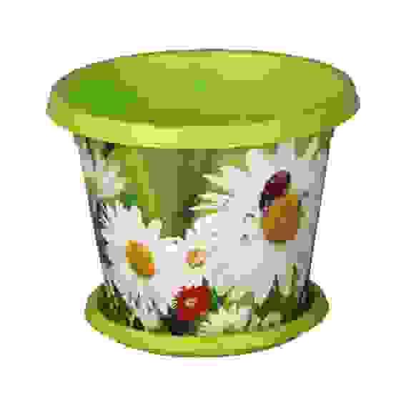 Горшок-Кашпо \&quot;Алёнушка\&quot; 1л. с под. (уп.20)