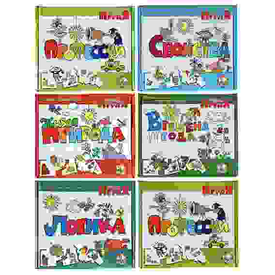 Игра настольная обучающая Учись играя, картон, 6 дизайнов 10КОРОЛЕВСТВО