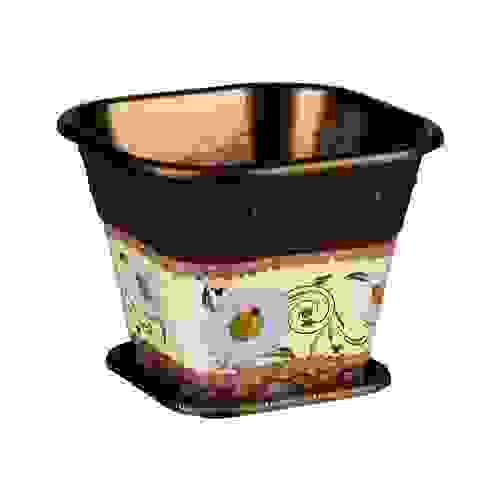 Кашпо &quot;Плетени&quot; 1,5л с/подд.квадрат (м3673)