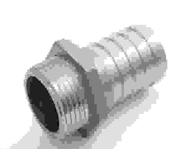 Штуцер п/шланг (нар.рез.) 1/2&quot;-20мм никель