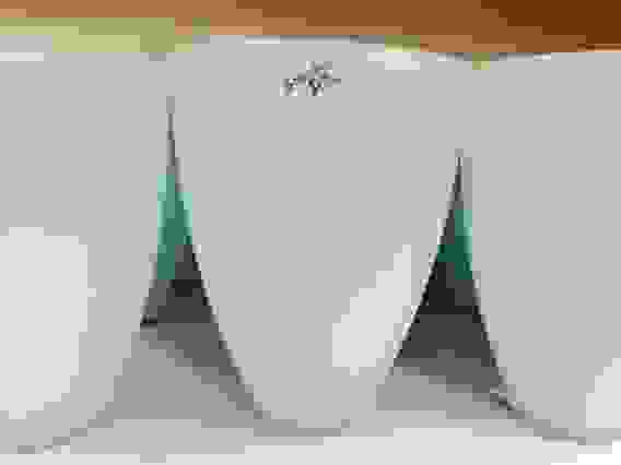 Кашпо 93-088-ф140/h180 \&quot;Тюльпан\&quot; проз.мат.крш.гол.опак.