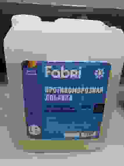 Противоморозная добавка 10л Fabri