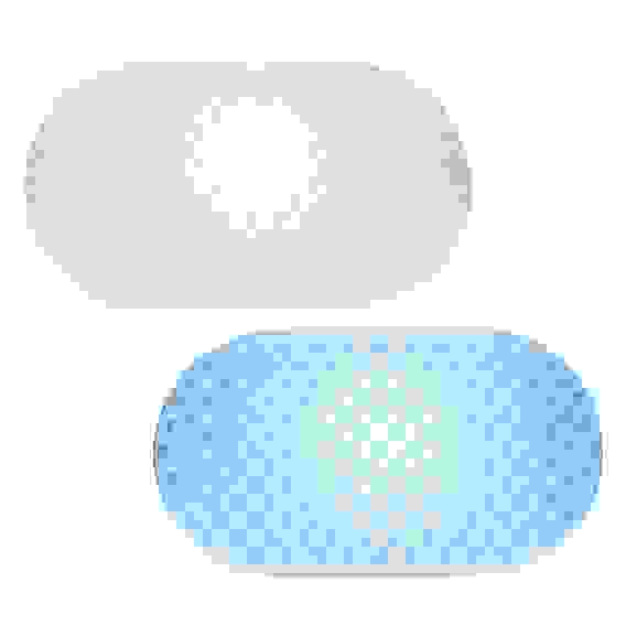 Коврик в ванну противоскользящий, ПВХ, 67x37см, &quot;Сфера&quot;, 2 цвета VETTA