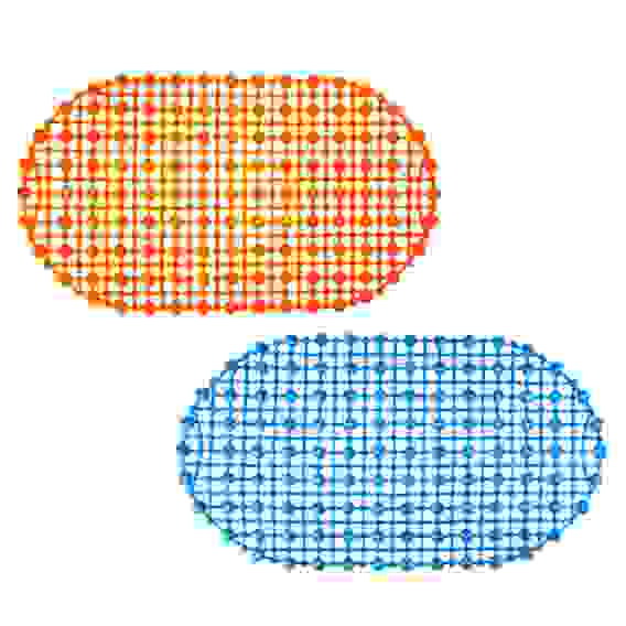 Коврик в ванну противоскользящий, ПВХ, 67x36см, \"Симпл\", 2 цвета VETTA