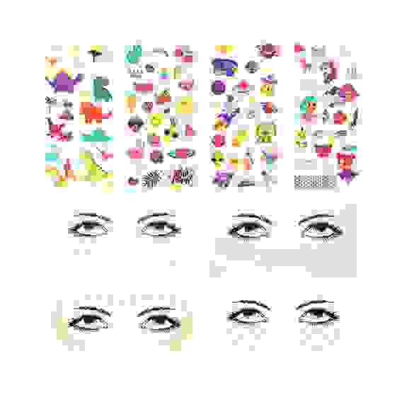 Тату-украшения переводные, бумага, акриловый полимер,20х8см, 8 дизайнов ХОББИХИТ