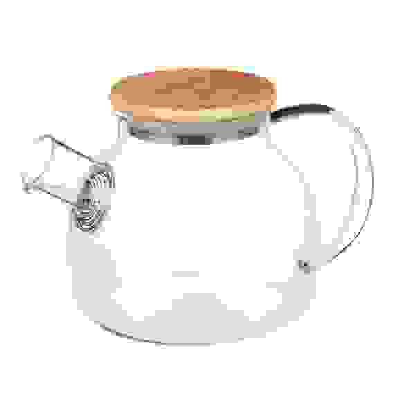 Чайник заварочный 1000мл, с металлическим фильтром, стекло VETTA