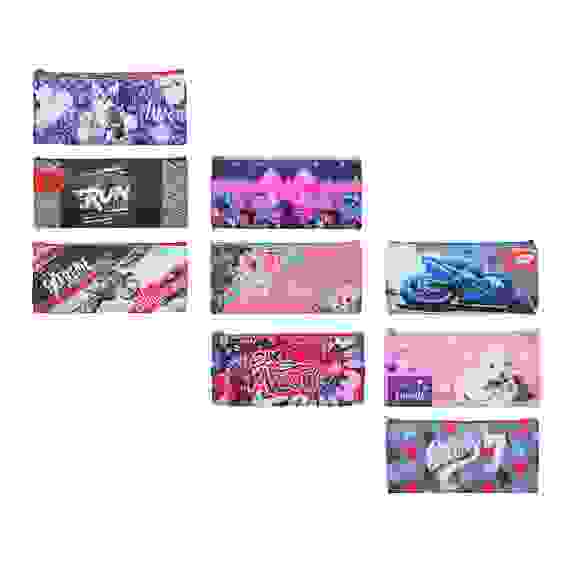 Пенал мягкий плоский, 21х10см, ПВХ 0,6мм, &quot;Микс дизайнов&quot;