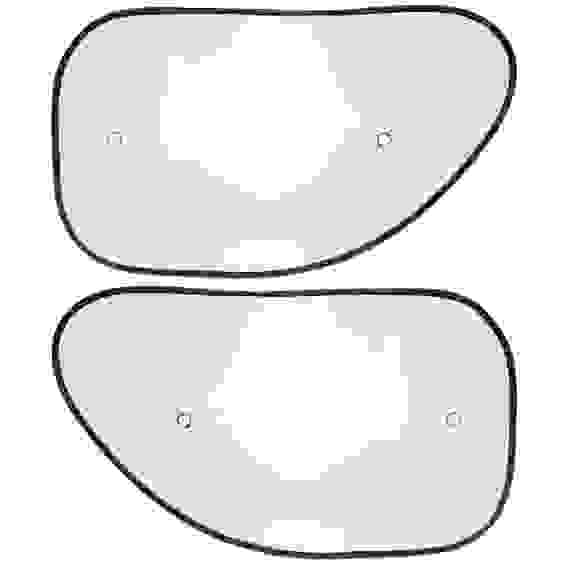 Комплект шторок 2шт. на боковое переднее стекло на присоске 65x38см черные, 110026BK NG