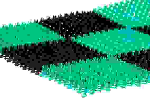 Коврик травка 36х47см, черно-зеленый, SUNSTEP™