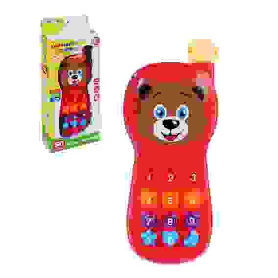 Игрушка электронная телефон обучающий, свет, звук, ABS, пит. 2АА, 17,8х7,3х3,5см ИГРОЛЕНД