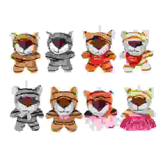 Сувенир мягкий, полиэстер, в виде тигра, 7х6х5см, 4 вида СНОУ БУМ