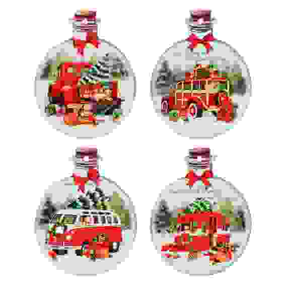 Подставка под горячее, 18х23см, керамика, &quot;Новогодняя бутылка&quot;, 4 дизайна MILLIMI