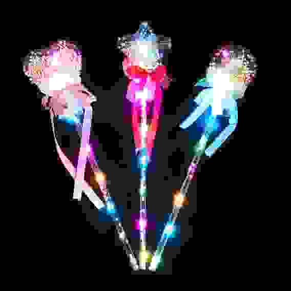 Палочка световая LED, 3хLR44, 38,5см, пластик, 3 дизайна СНОУ БУМ