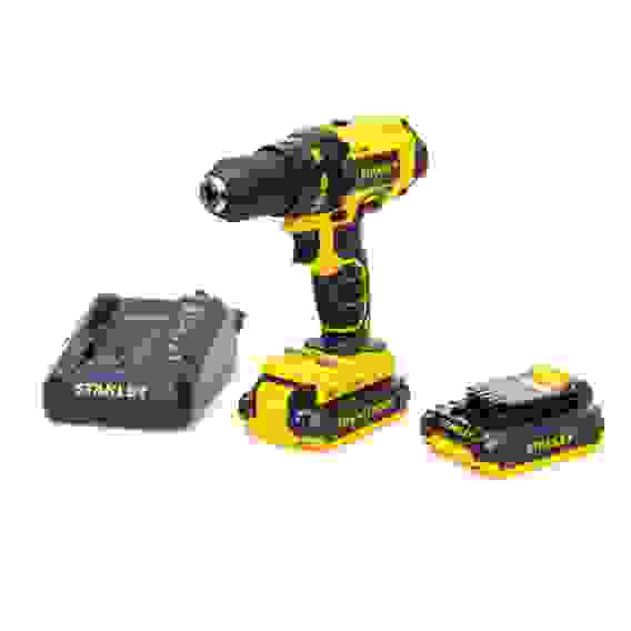 Дрель-шуруповерт акк. STANLEY 18В 1,5Ач SCD20S2K