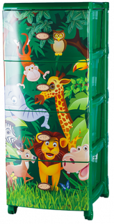 Комод &quot;Джунгли&quot; 4-х секционный детский