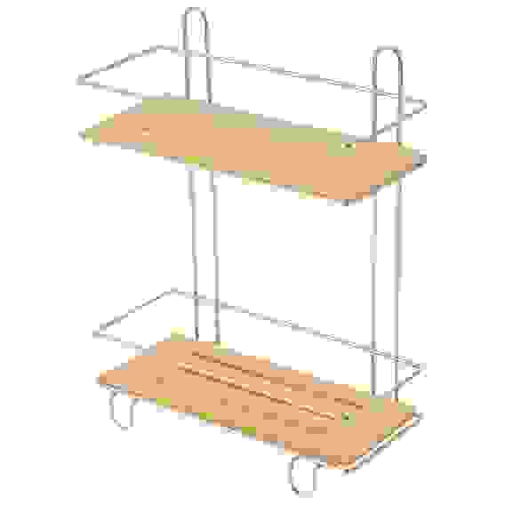 Полка двухъярусная BAMBOO-03 , 26*11,5*34 см