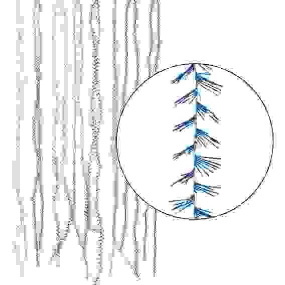 Мишура №2 2м*15мм цвет в ассортименте