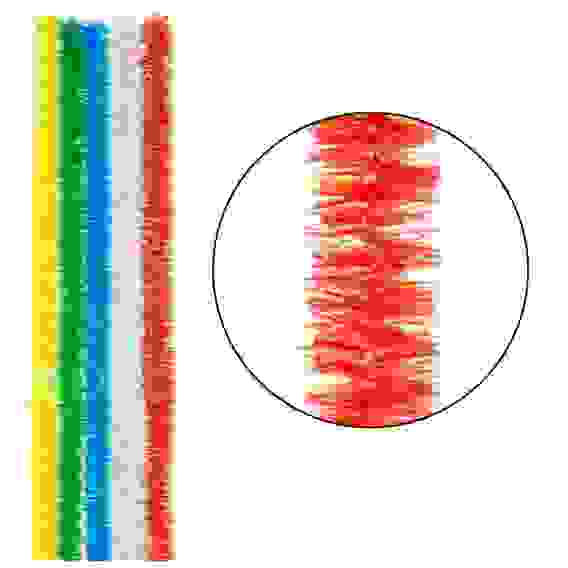 Мишура на проволоке \"Нежность\" 2м*2,5см, цвет ассорти, 6 слоев