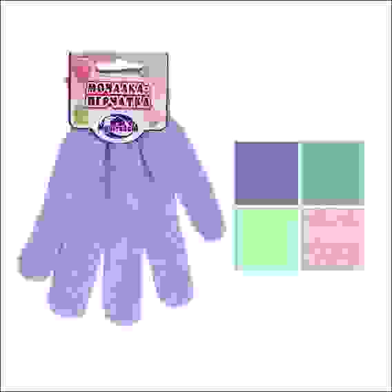 Мочалка-перчатка 4 цв MJ17-36