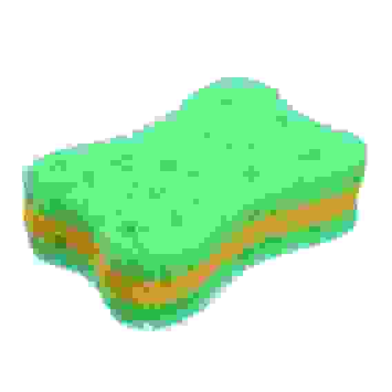 Мочалка из поролона, 3-х слойная, 130х90х40 мм, фигурная "Банные штучки" /30