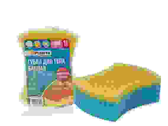 Губка для тела поролоновая с массажным слоем, 2 вида в ассортименте Paterra