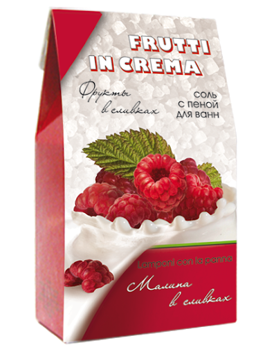 Соль с пенной Frutti in Crema 500г земляника в слив.(пачка)