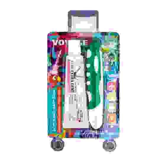 Набор дорожный Вояж (зубная щётка дорожная, средняя + зубная паста ALOE EXTRA DENT 30г)