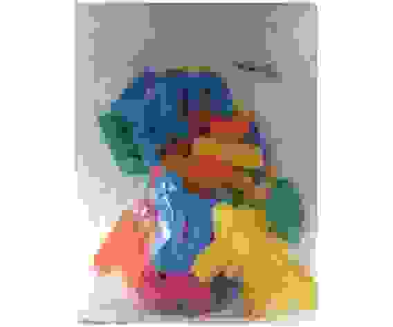 Купалки-мочалки Буквы 33 шт ( 10шт )